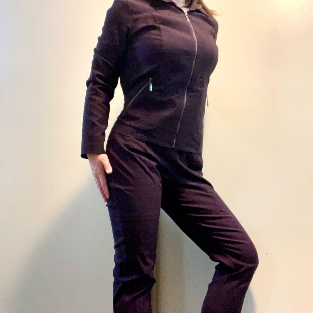 Chico’s Fabulously Slimming Perfect Stretch Purple Pull-On Skinny Pants